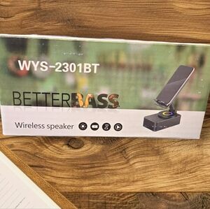 Wireless Speaker And Phone Stand NIB